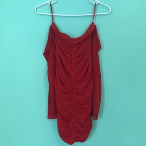 NWT Urban Outfitters Red Long Sleeve Bodycon Dress